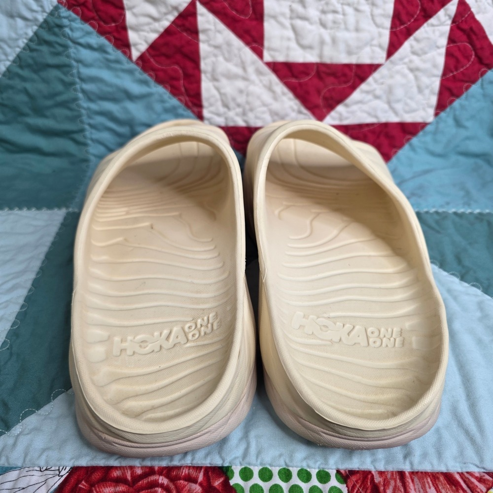 Hoka One One Ora Recovery Slide 2 Cream Mens 8 Womens 10 Comfort Sandal - Picture 4 of 8